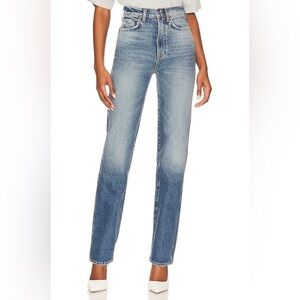 New GRLFRND Sara High Rise Slim Straight Jeans Market Street Denim NWT Size 27